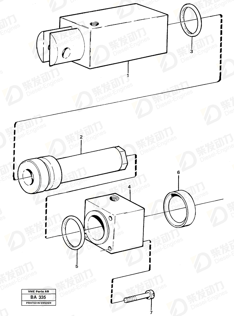 VOLVO Piston 6648964 Drawing
