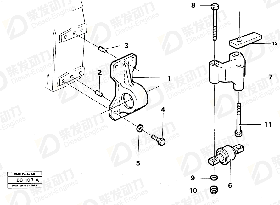 VOLVO Screw 13947373 Drawing