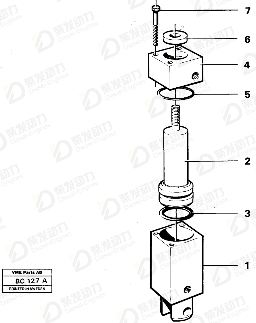 VOLVO Cylinder 4881065 Drawing
