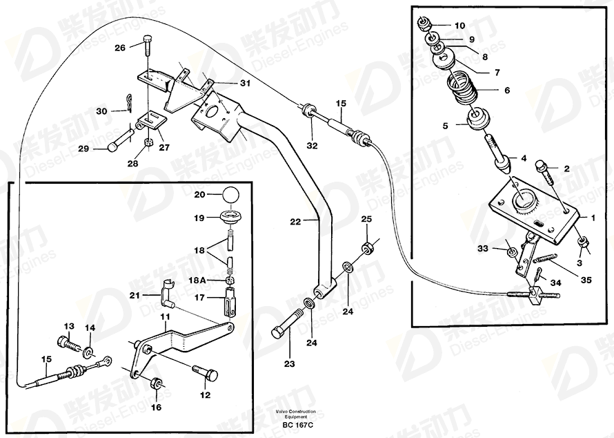 VOLVO Bracket 4864140 Drawing