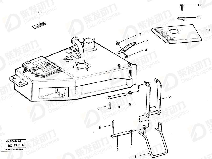 VOLVO Plate 4864038 Drawing