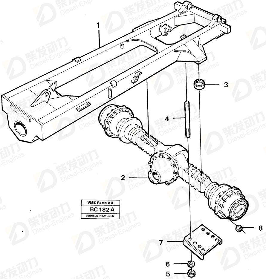 VOLVO Guide sleeve 4941406 Drawing VOLVO Guide sleeve 4941406 Drawing
