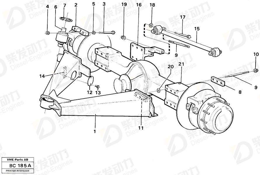 VOLVO Plain washer 11055609 Drawing