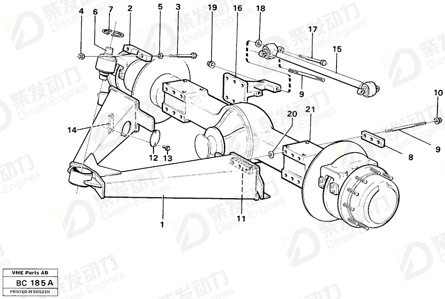 VOLVO Plain washer 11055609 Drawing VOLVO Plain washer 11055609 Drawing