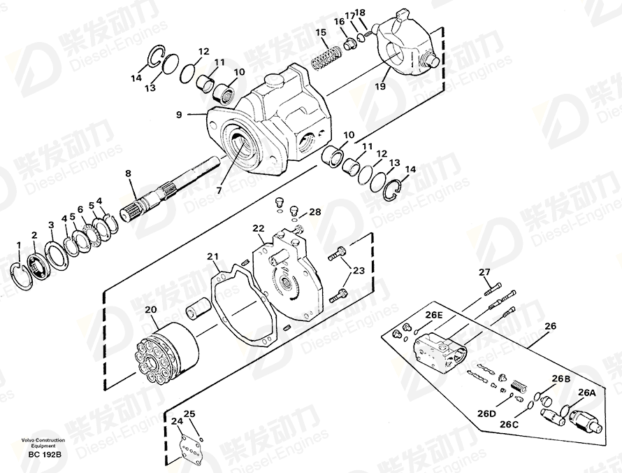 VOLVO O-ring 11996351 Drawing