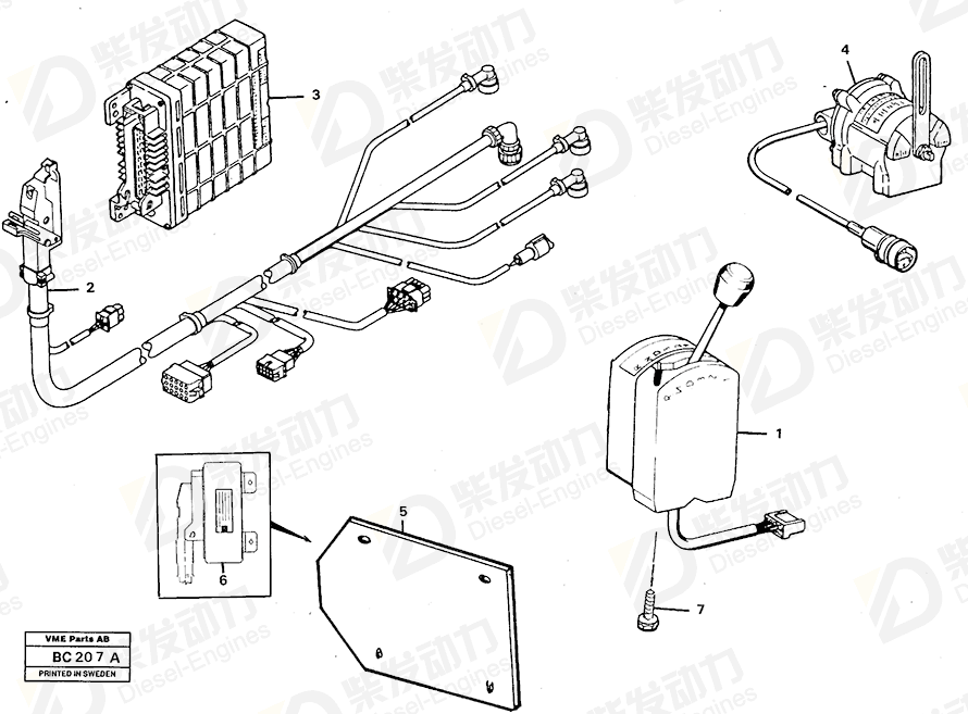 VOLVO Electronic unit 11050556 Drawing