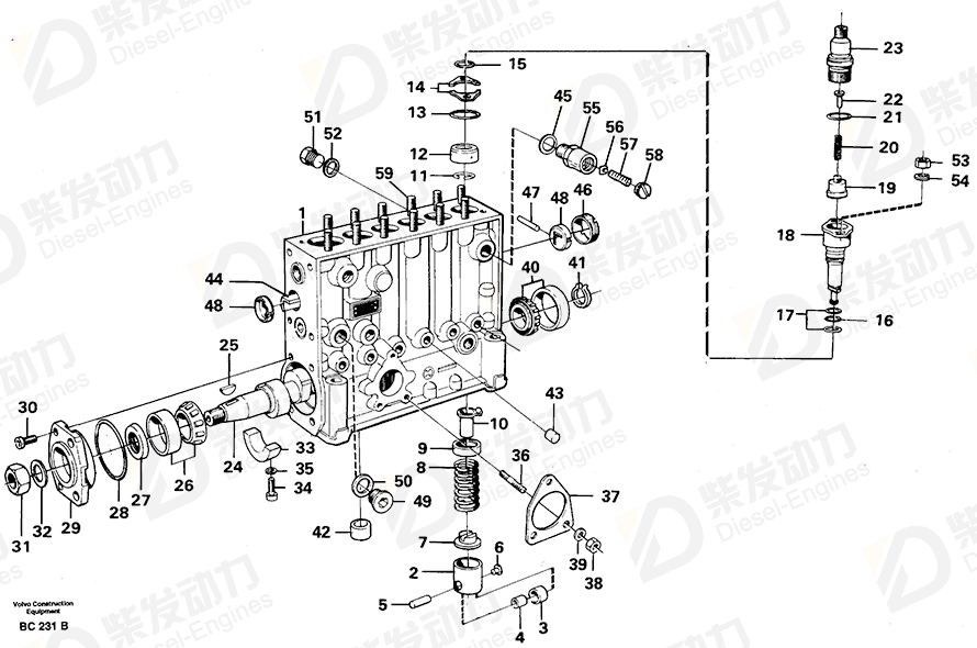 VOLVO Delivery valve 1699455 Drawing VOLVO Delivery valve 1699455 Drawing
