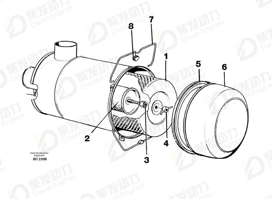 VOLVO Intmd Section 6640290 Drawing