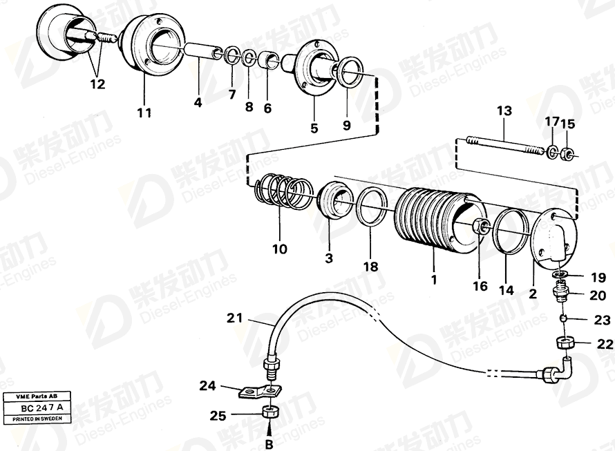 VOLVO Cylinder 478915 Drawing