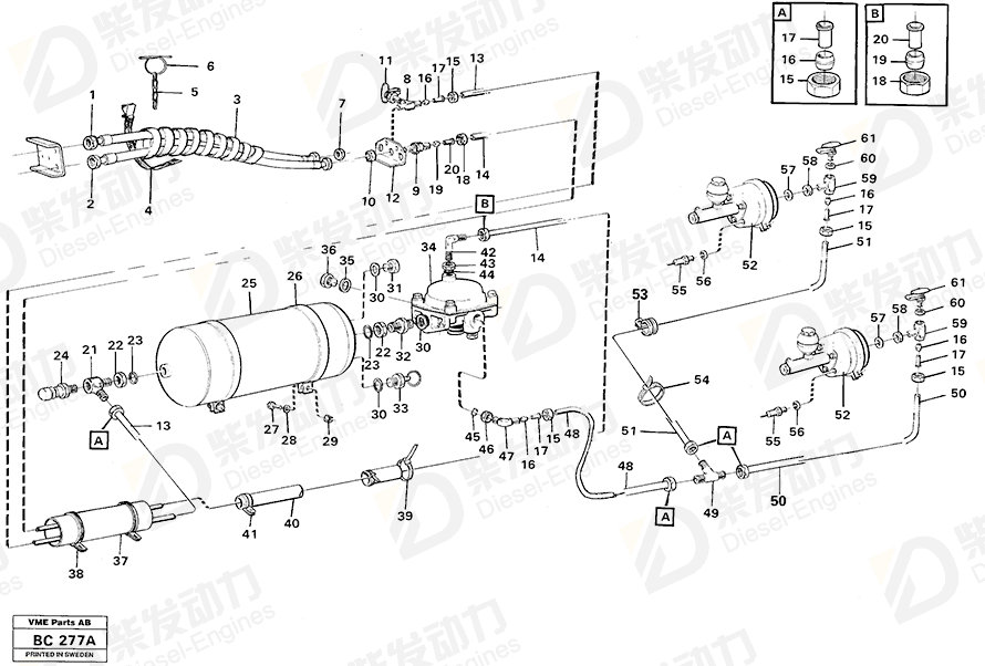 VOLVO Tensioning band 4940898 Drawing