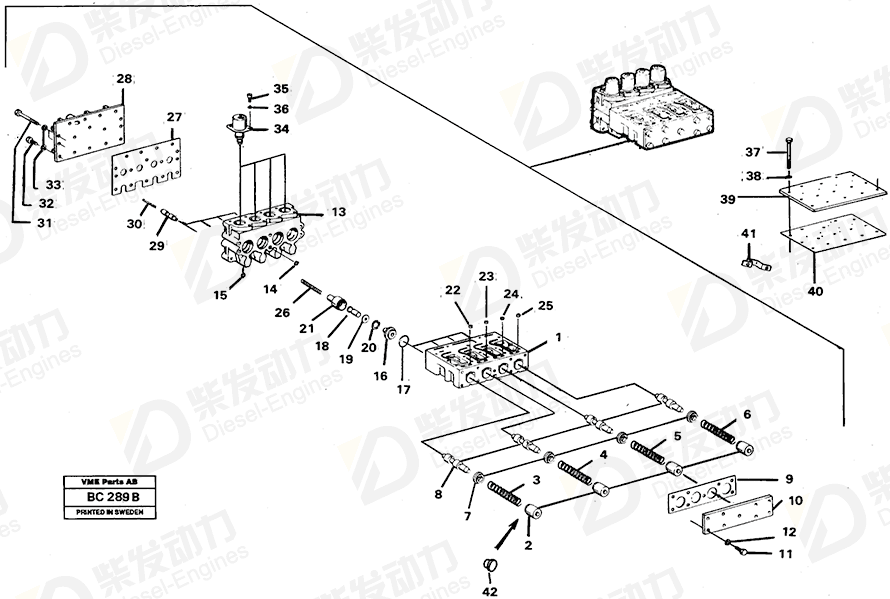 VOLVO Valve body 11991315 Drawing VOLVO Valve body 11991315 Drawing