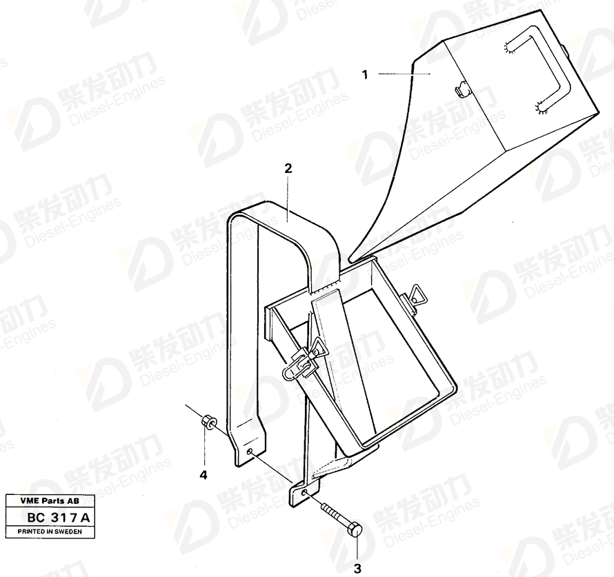 VOLVO Attachment 11055358 Drawing