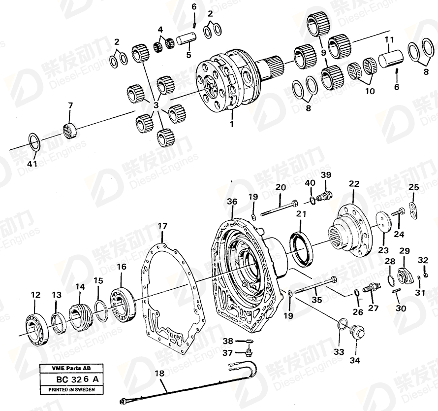 VOLVO Valve 1663422 Drawing