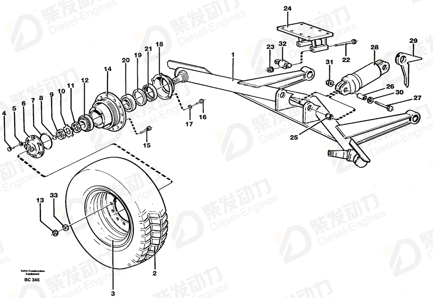VOLVO Sealing ring 1591903 Drawing VOLVO Sealing ring 1591903 Drawing