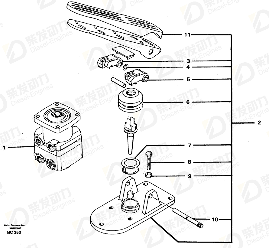 VOLVO Upper section 11701975 Drawing