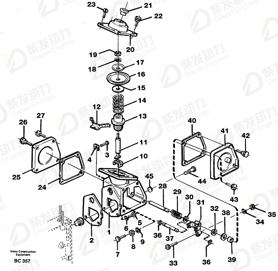 VOLVO Cover 864755 Drawing