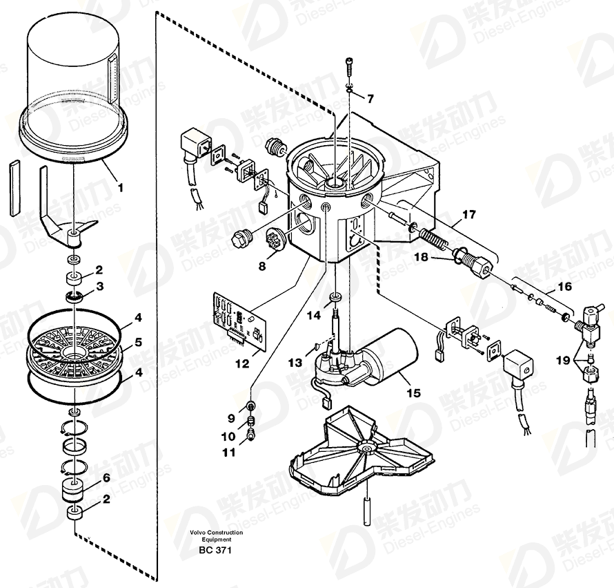 VOLVO Lubricating nipple 11701485 Drawing