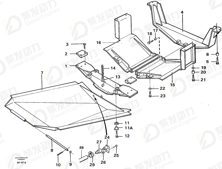 VOLVO Member 4970390 Drawing