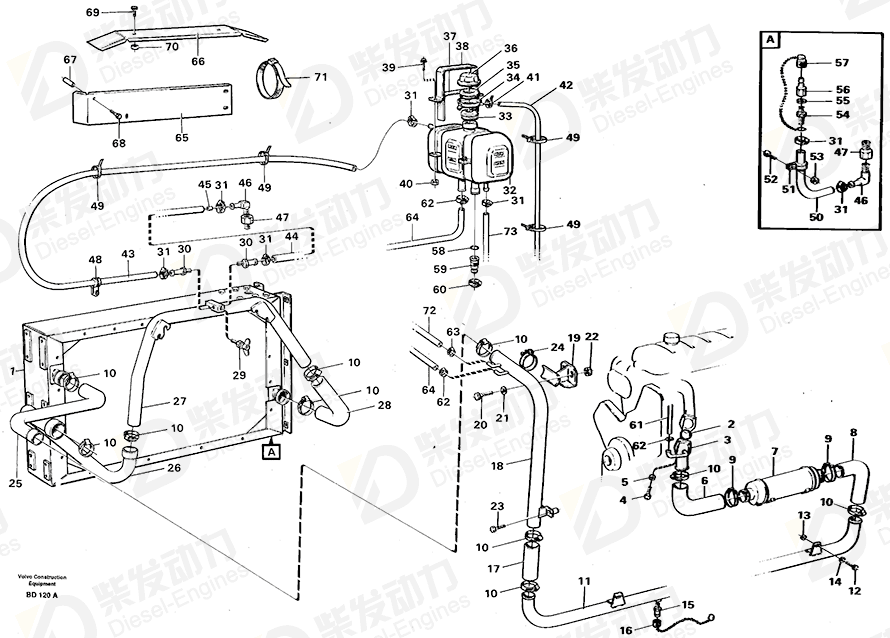 VOLVO Pipe 11055978 Drawing