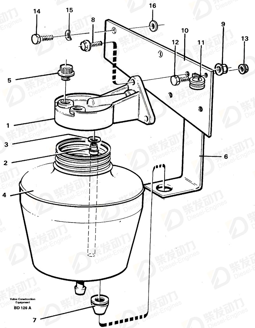 VOLVO Plate 11050339 Drawing