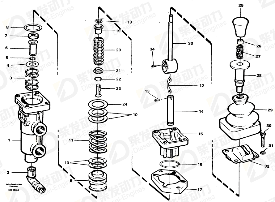 VOLVO Nipple 6212800 Drawing