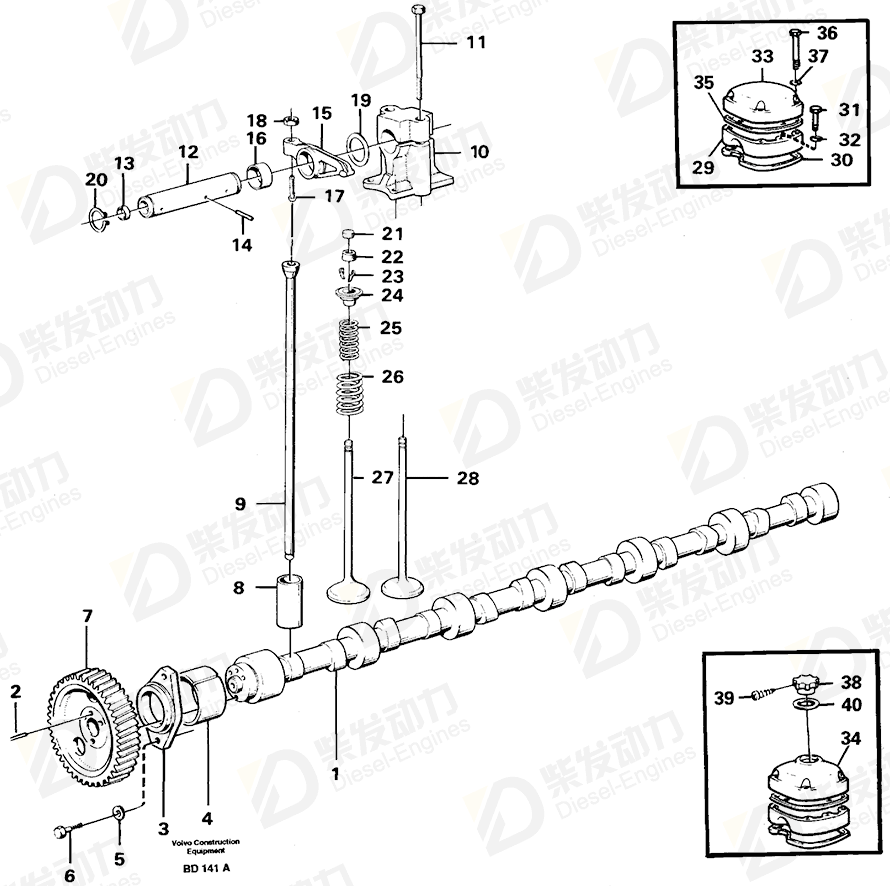 VOLVO Camshaft 479450 Drawing