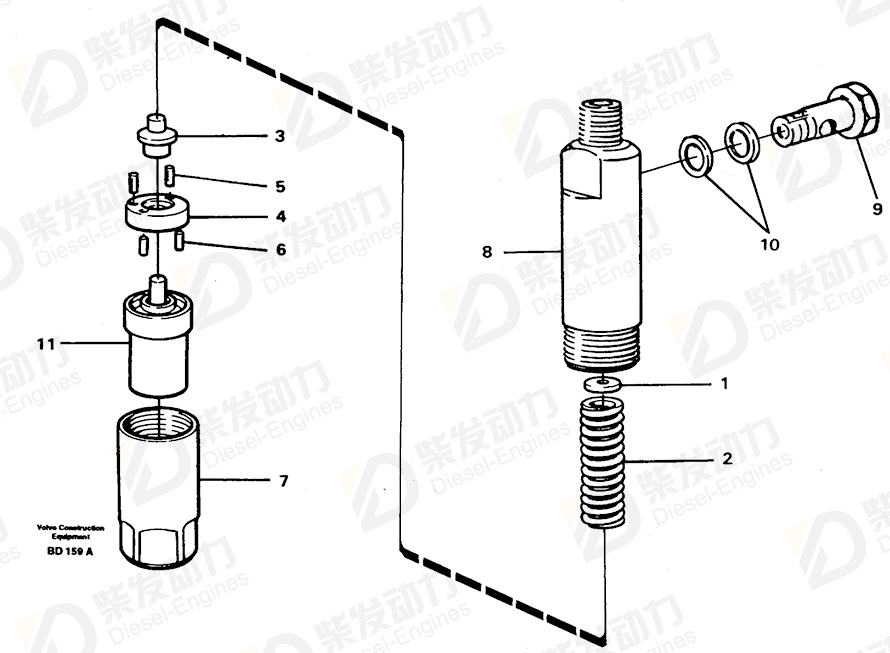 VOLVO Adjusting washer 860174 Drawing