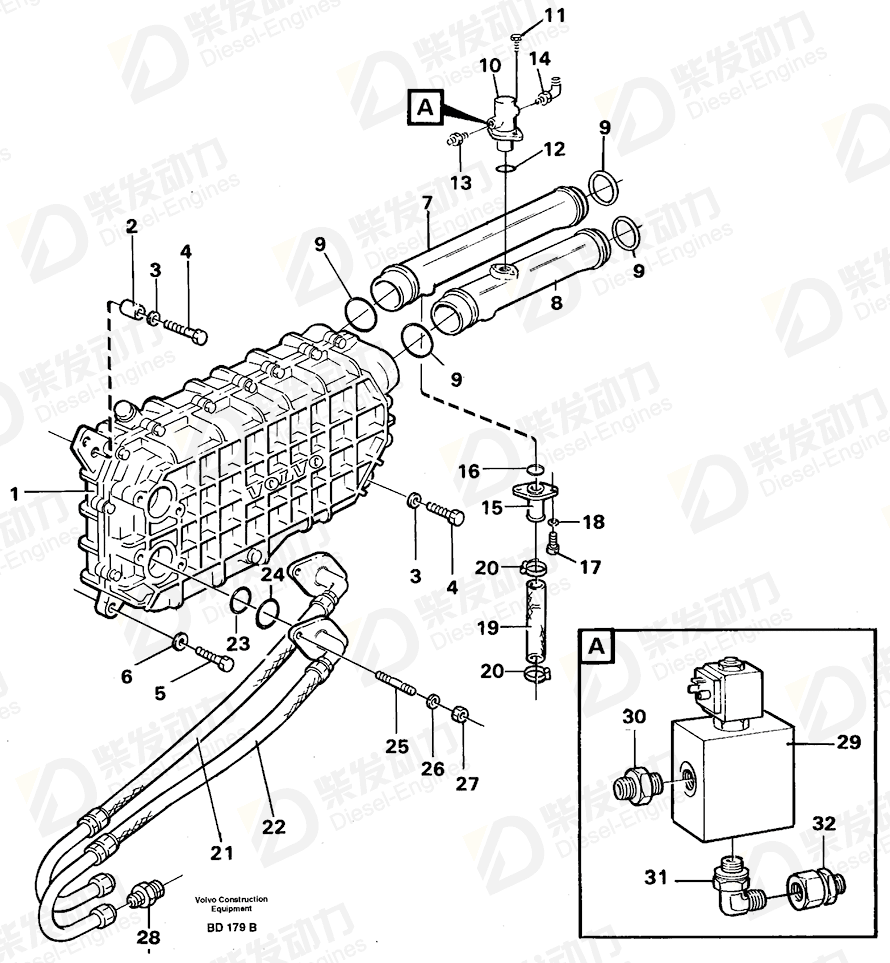 VOLVO Solenoid valve 11998993 Drawing VOLVO Solenoid valve 11998993 Drawing
