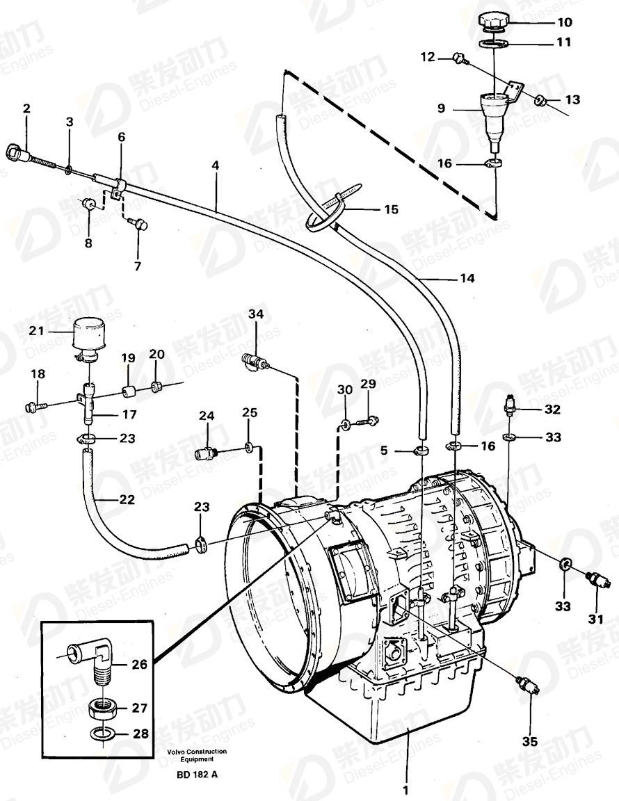VOLVO Transmission 11036580 Drawing VOLVO Transmission 11036580 Drawing