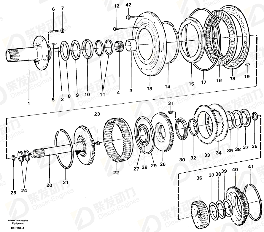 VOLVO Compression spring 1656500 Drawing