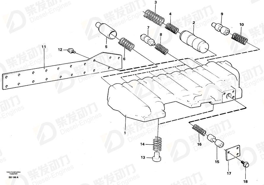 VOLVO Spring 1650845 Drawing