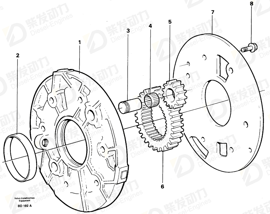 VOLVO Oil Pump 1650539 Drawing