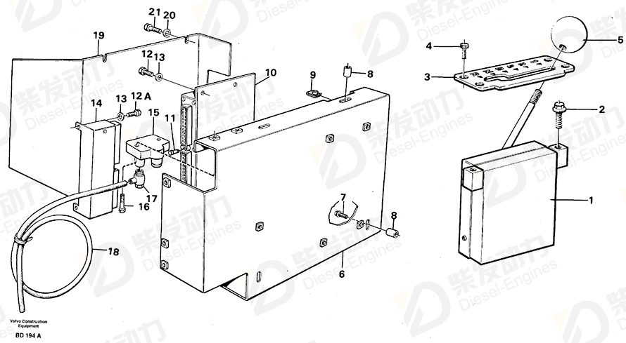 VOLVO Electronic unit 11042046 Drawing