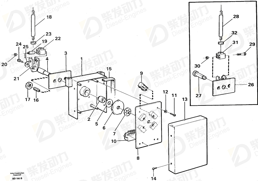 VOLVO Cross recessed screw 956060 Drawing VOLVO Cross recessed screw 956060 Drawing