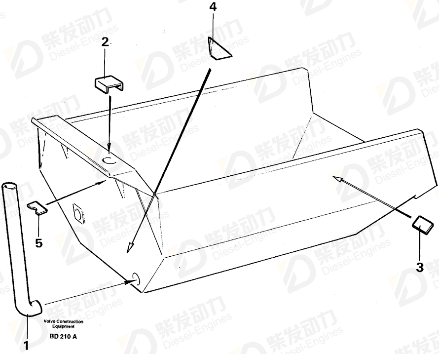 VOLVO Plate 11053761 Drawing