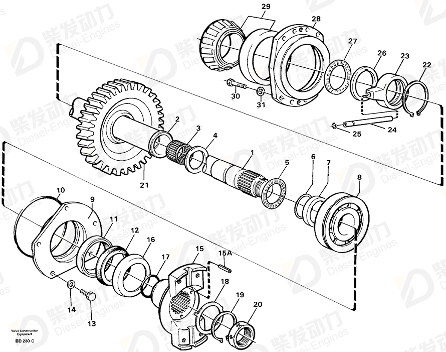 VOLVO Oil channel 4871887 Drawing