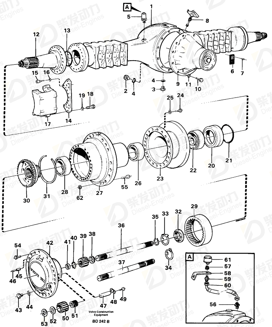 VOLVO Hose assembly 13933241 Drawing