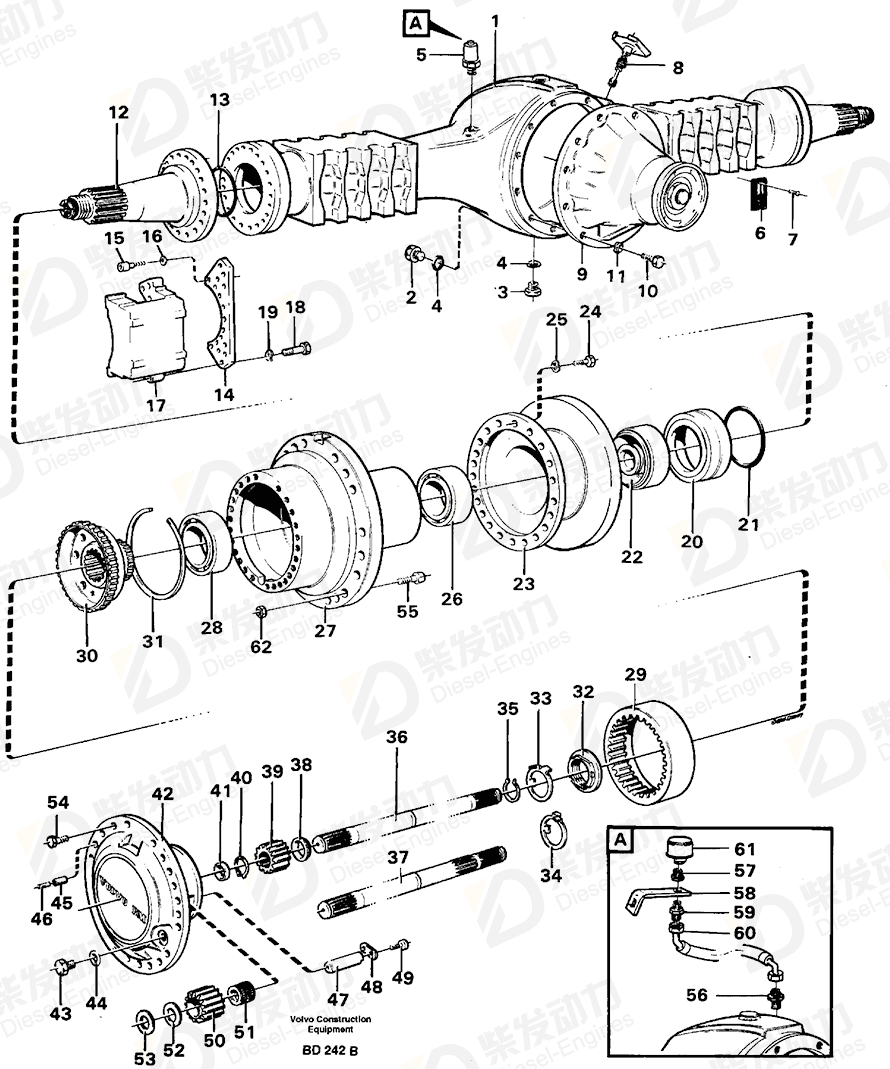 VOLVO Wheel stud 11035977 Drawing