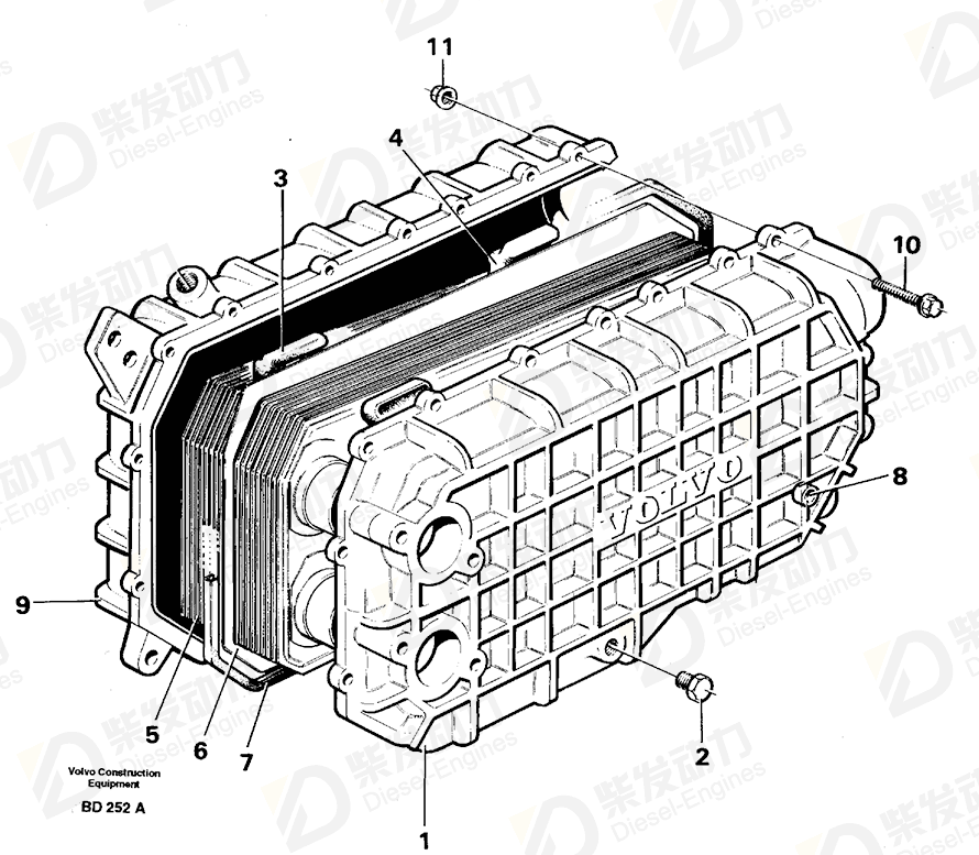 VOLVO Sealing ring 1660394 Drawing