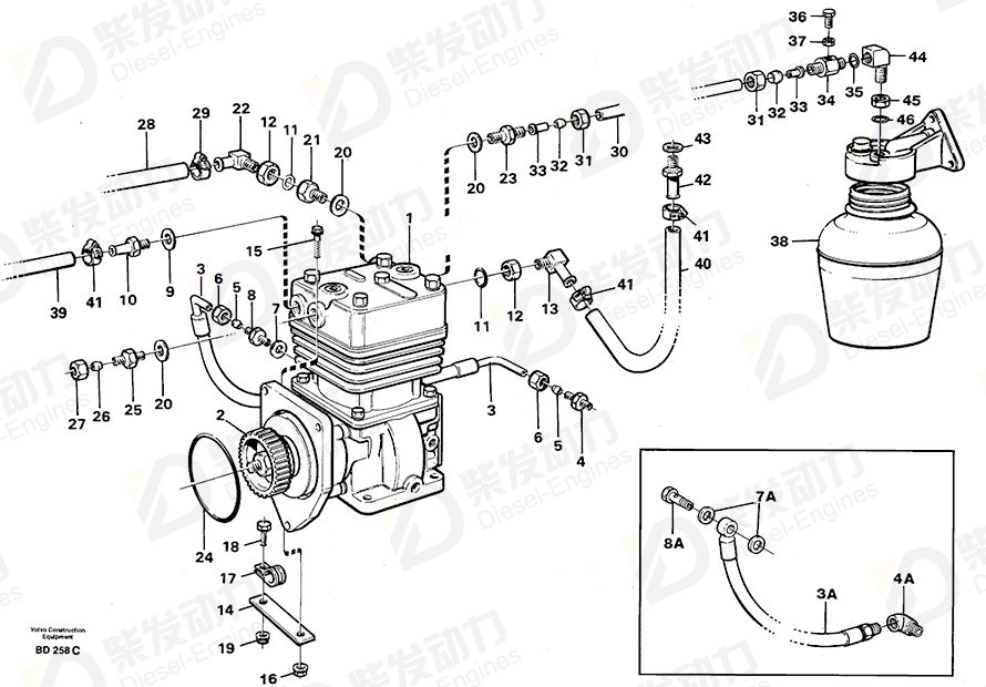 VOLVO Gasket 945896 Drawing