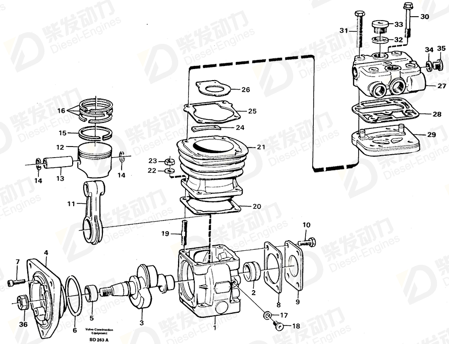 VOLVO Gasket 1697103 Drawing