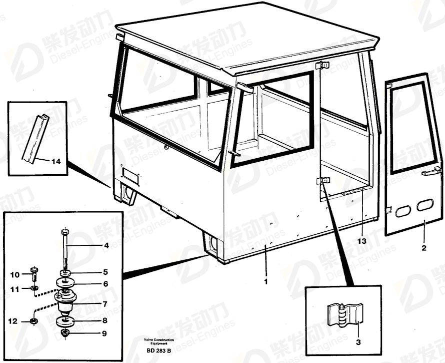VOLVO Cab 37414 Drawing