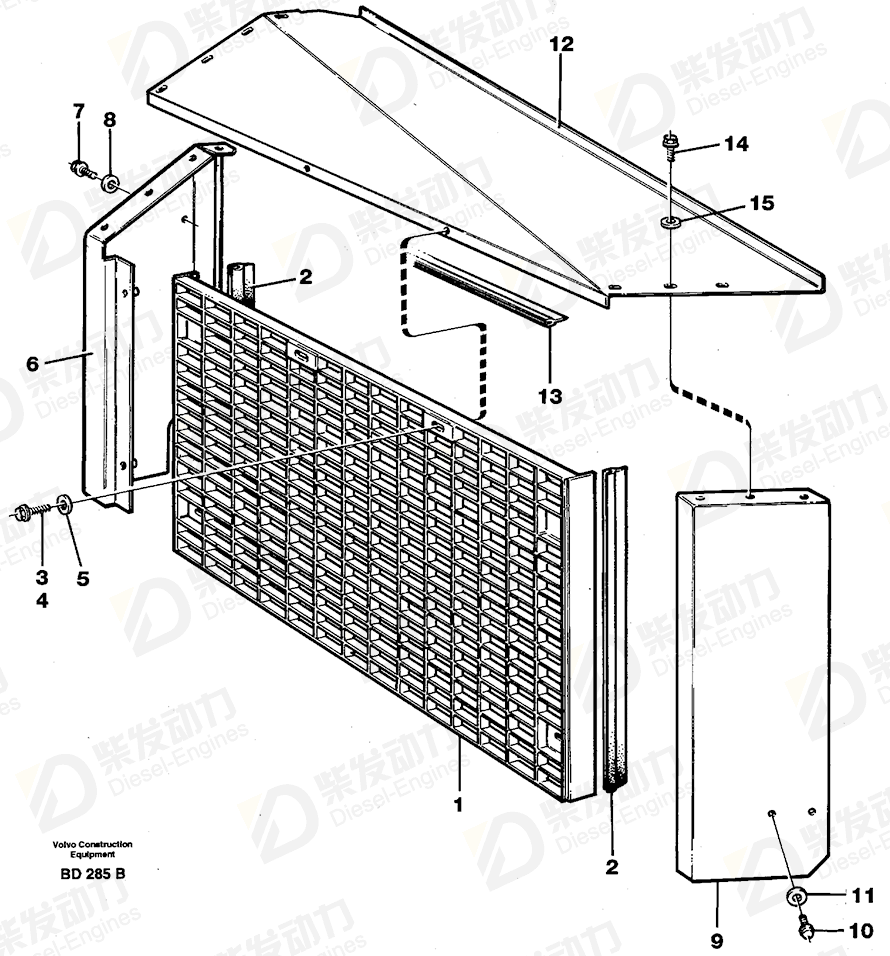 VOLVO Cover plate 11056778 Drawing