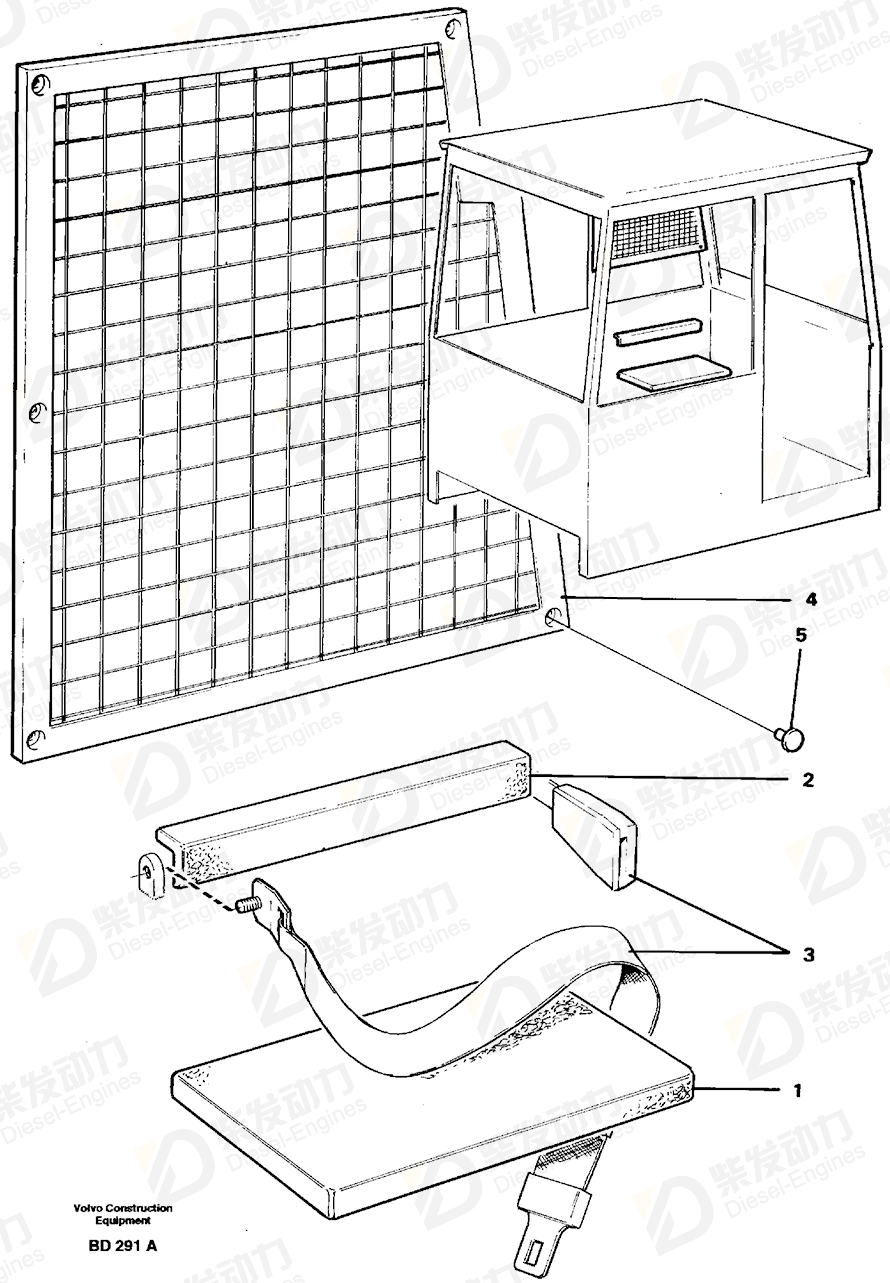 VOLVO Seat cushion 11057284 Drawing VOLVO Seat cushion 11057284 Drawing