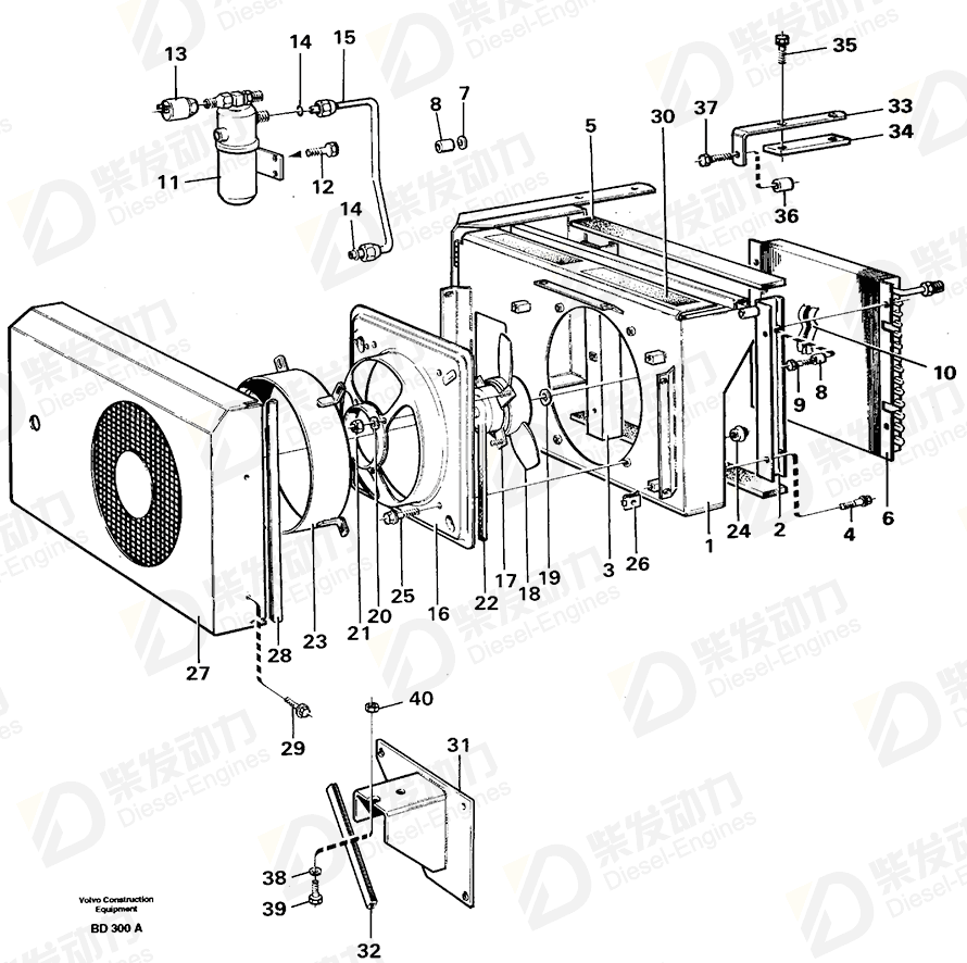 VOLVO Fan wheel 4955160 Drawing