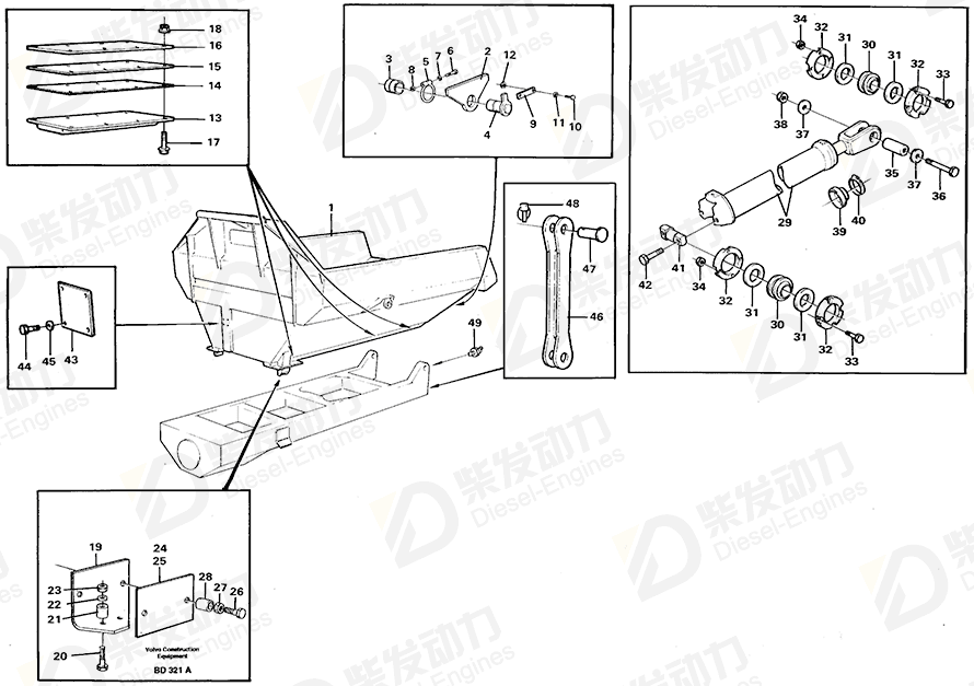 VOLVO Transport lock 11049270 Drawing