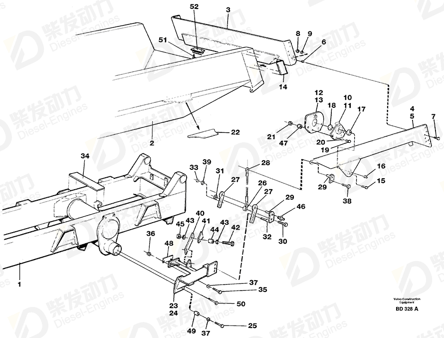 VOLVO Bracket 11051177 Drawing