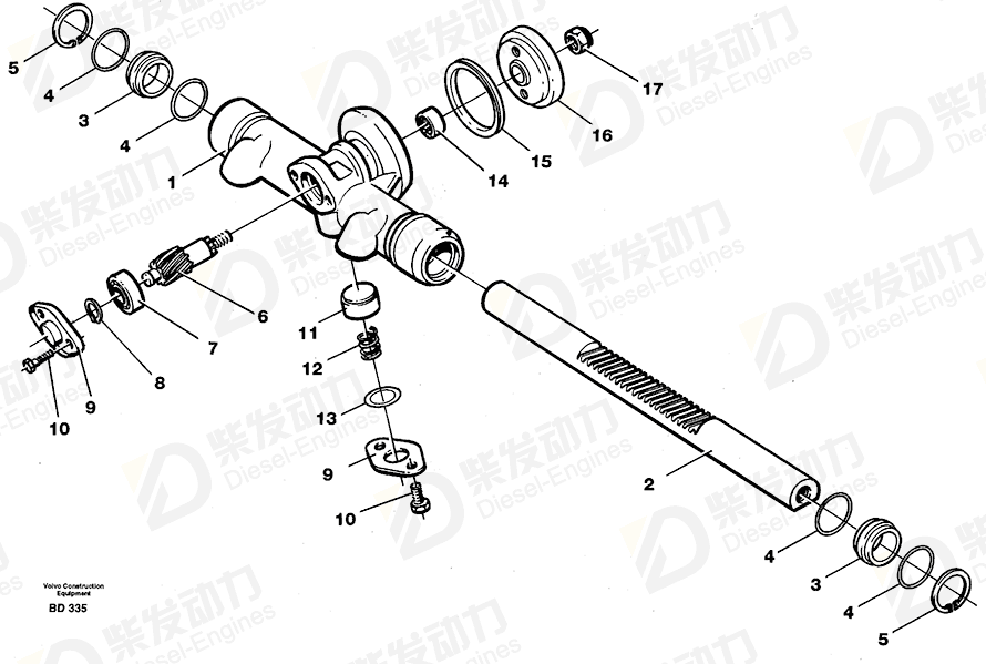 VOLVO Set ring 11062773 Drawing