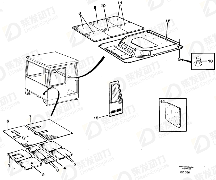VOLVO Insulation 11058752 Drawing VOLVO Insulation 11058752 Drawing