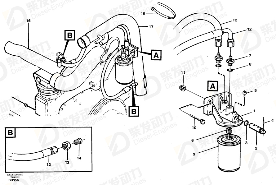 VOLVO Tube 11063128 Drawing